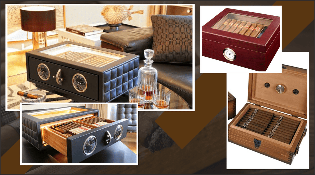Cigar Storage in Spanish Cedar Humidors at Charlies Cigars Mumbai