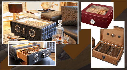 Cigar Storage in Spanish Cedar Humidors at Charlies Cigars Mumbai